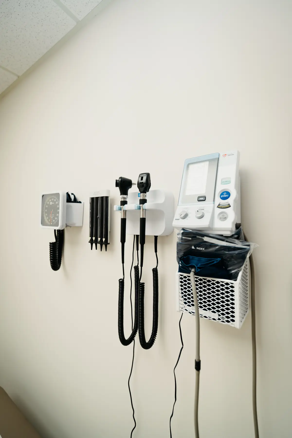 Assessment equipment in a treatment room