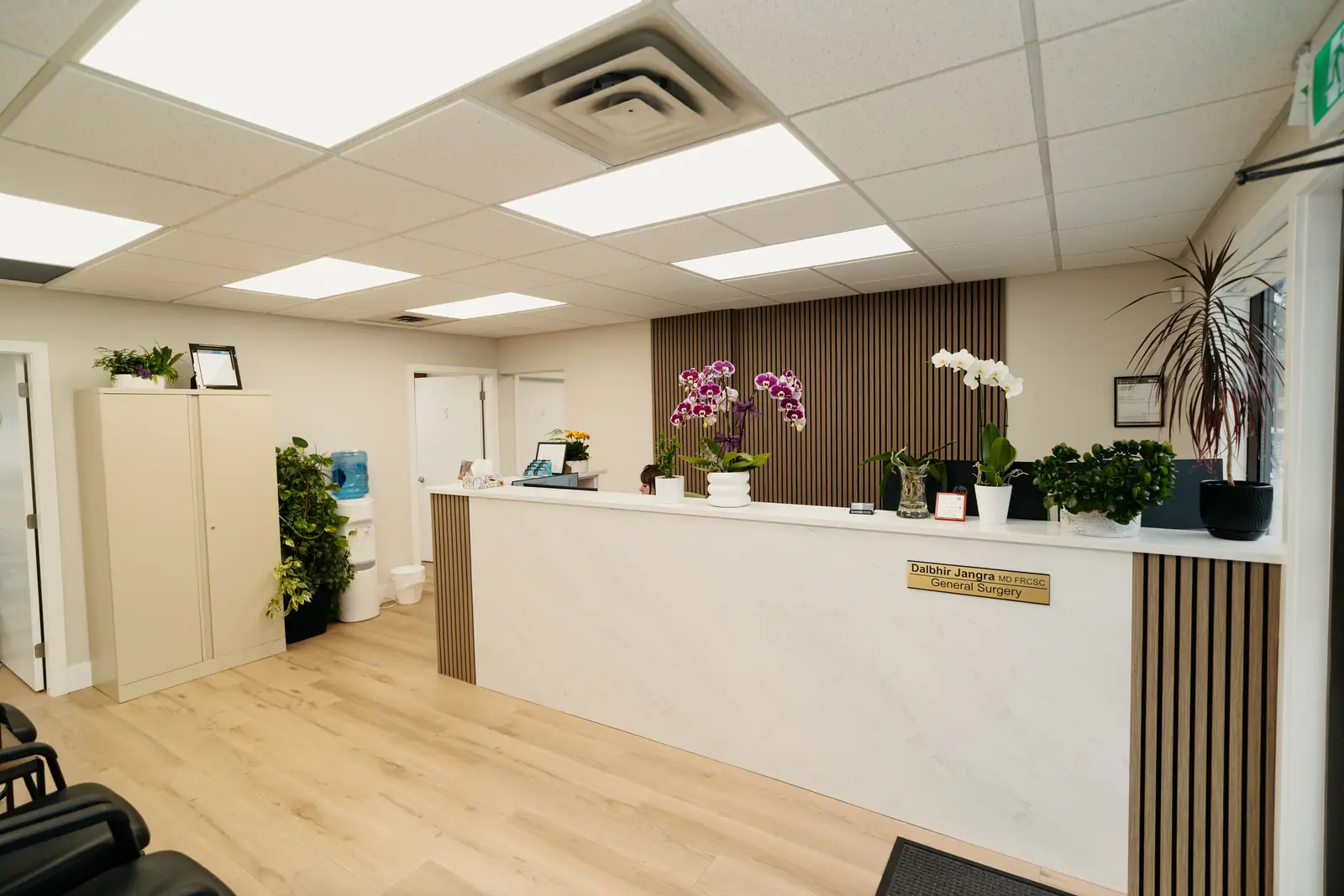 The reception area at the McCallum Road clinic